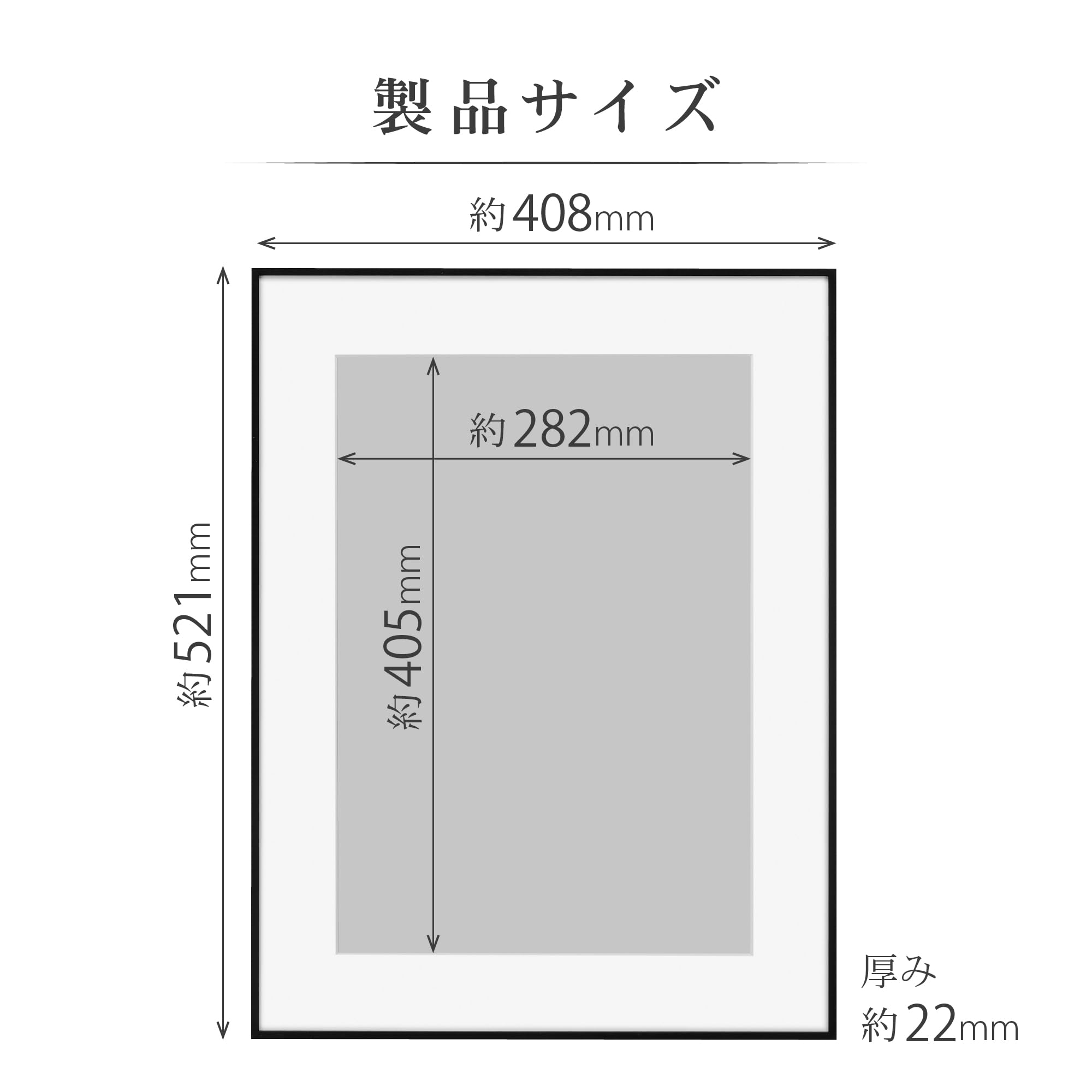 Amazon | ハクバ HAKUBA アルミ 額縁 HFA-03 A3サイズ ブラック